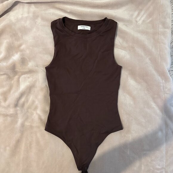 Aritzia Brown Sculpting Bodysuit - Picture 2 of 5